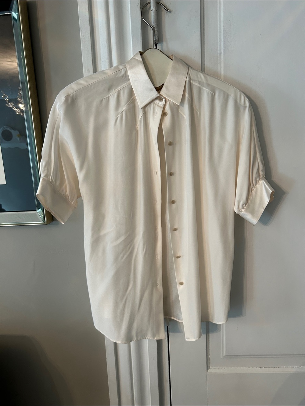 ATM SIL SATIN blouse nwot
